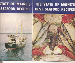 Vintage 1950s STATE OF MAINES BEST SEAFOOD RECIPES papeback 82 