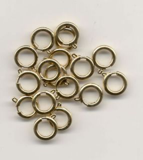 25 GOLD PLATED 12MM ENDLESS CLASPS FOR SHOE LACES ETC