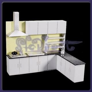   Art Modern Simulation Kitchen Cabinet Set Model Kit Furniture 125