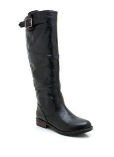 Bamboo Montage 01 Buckle Round Toe Knee High Boot