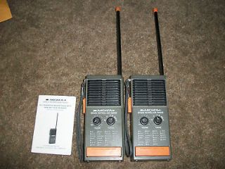 Pair of Archer Space Patrol AM radio walktie talkies with original 