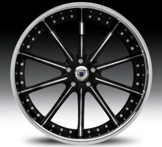 26 Asanti AF160 Black Chrome Wheels Rims 2 Piece Tone