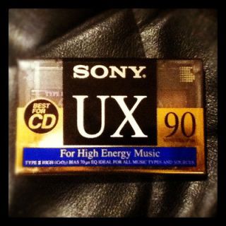 Sony UX 90 High Bias Type II Blank Cassette Tape NEW Sealed 5 PACK