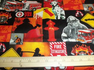 firefighter fabric in Crafts