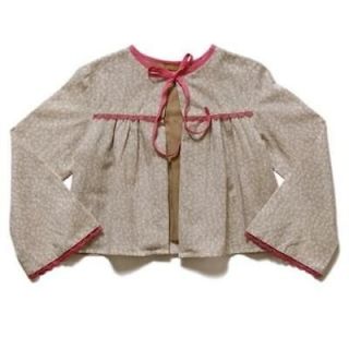 NWT I Love Gorgeous Girls Beige Ditsy Aunt Dot Cardigan 10 11 Years