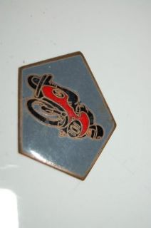 AUSTRIAN MOTOR BIKE ENAMEL BADGE FROM THE 50`s BMW PUCH
