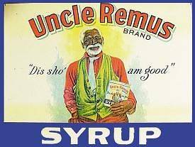   LOT OF 6 Uncle Remus Brand Syrup Food Black Advertising Tin Sign #125