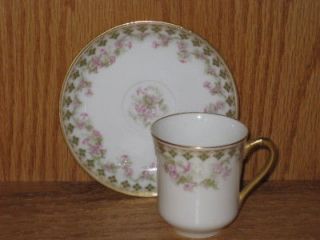 Haviland and Co Limoges Chocolate Cup and Saucer
