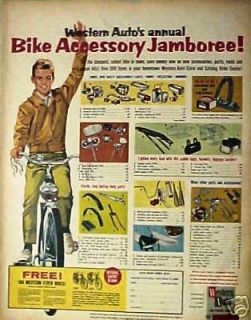 1964 Western Autos Jamboree Bicycle Bike Accessory~Lights~Horns 