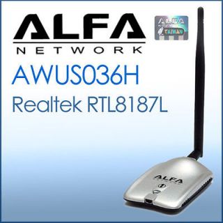 ALFA Network AWUS036H 1000mW USB Wireless G WiFi Adapter REALTEK 