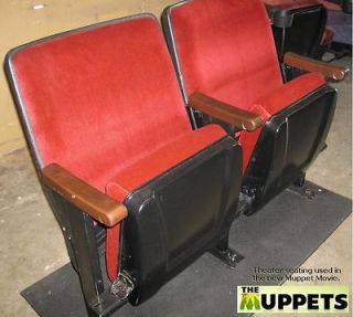 Lot of 40 Theater Seating Red Movie Auditorium chairs cinema seats 