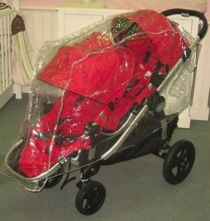 NIB Sashas Baby Jogger City Select Stroller Double Rain Cover