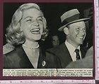 1957 Frank Sinatra Lauren Bacall Basilio Fight Photo
