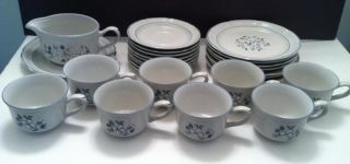The Covington Edition Avondale Stoneware plates coffee cups saucers 