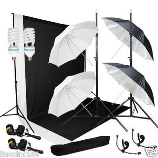 Linco studio photography light w/ Muslin Backdrop Stand Lighting Kits 