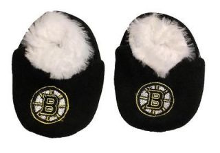 Boston BRUINS NHL BABY SLIPPERS S 0 3 M 3 6 L 6 9 XL 12  24 Months NWT