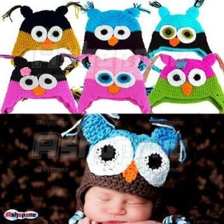 Fashion Cute Baby Boy/Girl/Toddl​er Owls Knit Crochet Hat Beanie Cap