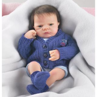   Tiny Miracles  Little Charlie RealTouch vinyl Blue Eye baby Doll