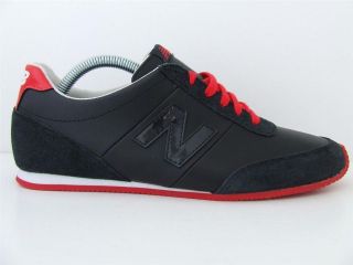 Womens New Balance Trainers 410 Slim Black & Red Leather Sneakers UK 5 