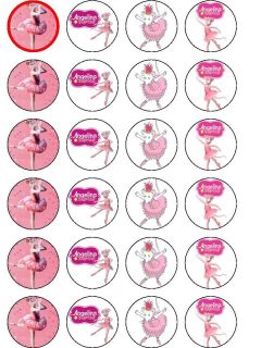 Ballet Cupcake toppers   Ballerina Cake Toppers   Personalised   Dance 