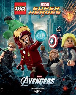 AVENGERS   Mini Movie Poster   TS   LEGO MARVEL SUPER HEROES   THOR 