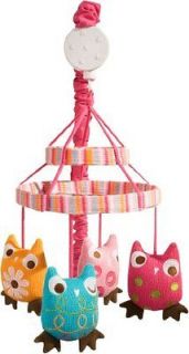 Infant Girls ZUTANO OWLS MUSICAL MOBILE Baby Nursery New Fast Shipping