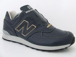 Mens New Balance Trainers 576 SHI Navy Leather Deadstock Sneakers Made 