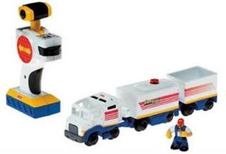 Fisher Price GeoTrax Rail and Road System Hauler and Big Rob