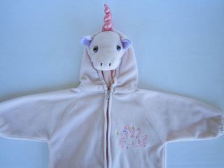  ] Childrens Halloween Pink Unicorn Pegasus Plush Play Costume Girls