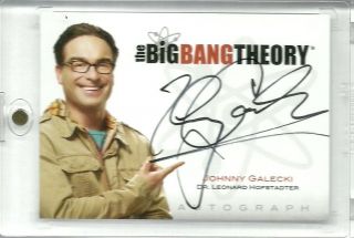 Big Bang Theory seasons 1&2 auto JOHNNY GALECKI as LEONARD HOFSTADTER 