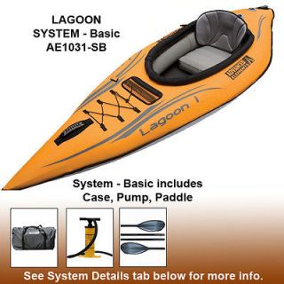   Elements AE1031 Lagoon Inflatable Kayak System w/paddle, pump, case