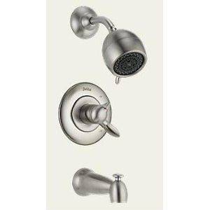 Delta 1768 SS Stainless Steel Tub & Shower Faucet by Delta