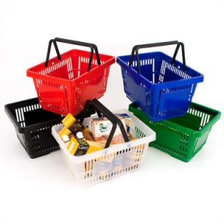 Plastic BLUE Shopping Baskets, Set of 12 baskets (high quality)