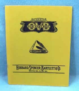 Hibbard, Spencer, Bartlett & Co. 1933 Cutlery Catalogue, Reprint by 