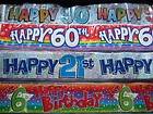 BIRTHDAY BANNER ~ CHOICE OF AGE AND DESIGN ~ age 30 and over ~ L@@K