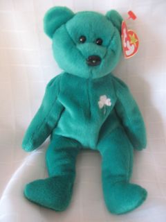 TY BEANIE BABY ERIN THE IRISH BEAR COLLECTIBLE QUALITY RETIRED