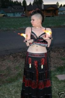 PALM TORCHES, PAIR   KEVLAR BELLY DANCE FIRE CANDLE POI STAFF CIRCUS 