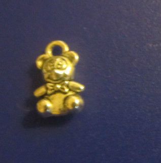   Lot Silver Teddy Bear Charms Fast Shipping, Childrens Jewelry Making