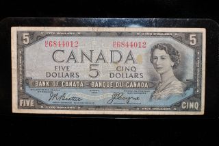 1954 Canadian $5 Devils Face Note