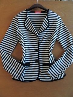 XLarge Rainbow Black and White Cardigan Top + Anthropologie Earring