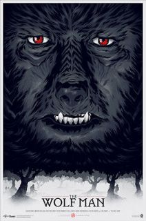The Wolf Man Mondo Poster Print Phantom City Creative Martin Ansin IN 