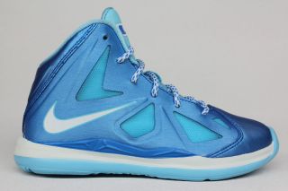 Nike Lebron 10 Photo Blue Wind Chill Blue Diamond Pre School Lebron 