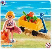 PLAYMOBIL 4755 GIRL WITH BEACH WAGON   NEW UNOPENED PACKAGE