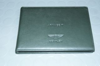 2007 Bentley Arnage T Owners Manual HandBook / Book