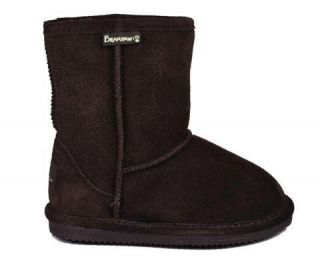 BEARPAW Eva Short Youth Size Boots Shoes Chocolate S410Y CHOC