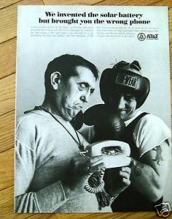 1967 AT & T Telephone Bell System Ad Boxing Theme