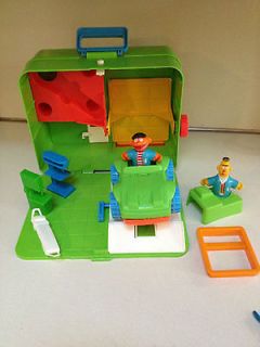   Sesame Street Garage with Bert and Ernie Vintage, Car, Lifts more