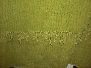 VINTAGE CHRISTMAS PINE/FOREST GREEN TWIN CHENILLE BEDSPREADS
