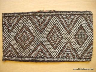 MOROCCAN BERBER PILLOW / BAG woven in the traditional long piece which 