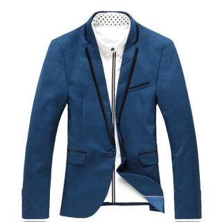 free ship 2012 new men fashion slim suits jacket top one button 